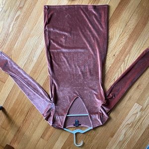 v neck, velvety dress